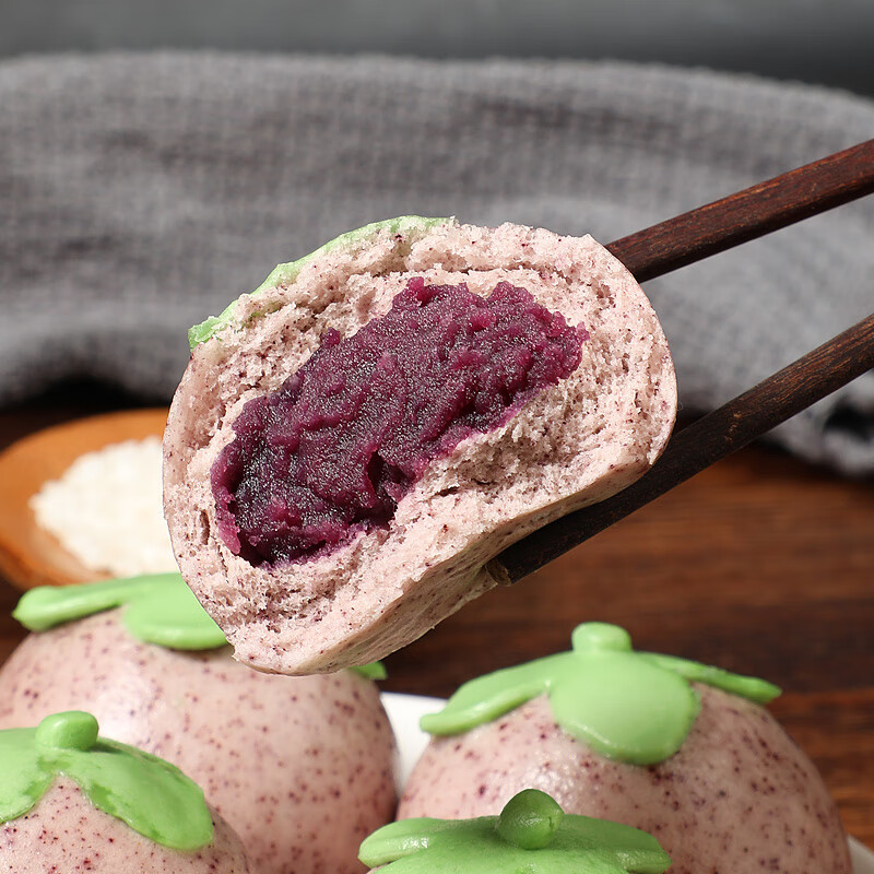 马小贾卡通包子奶黄包馒头早餐半成品兔子猪猪香蕉包豆沙包 5款组合卡通包【4包40个】