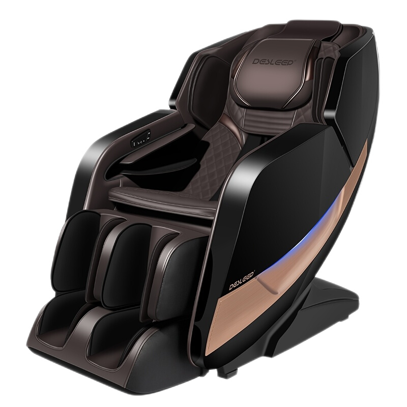 迪斯（Desleep） 美国按摩椅家用DE-T600L全身电动太空舱3D零重力全自动按摩椅送老人礼物 曜石黑 升级版