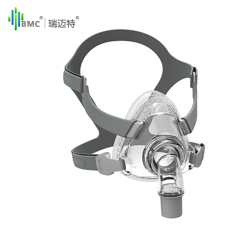 瑞迈特BMC新款5代通气面罩（含头带）N5鼻罩F5A口鼻罩头带搭扣呼吸机通用配件 F5A口鼻罩 中号（M）
