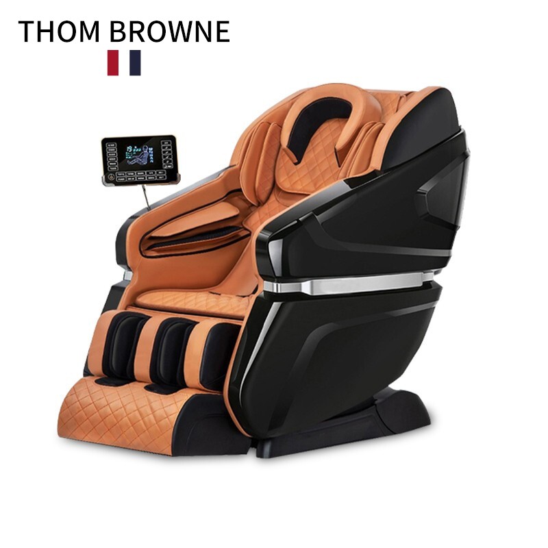 汤姆布朗Thom Browne 新款大屏遥控音乐按摩椅礼品家用全自动多功能太空舱按摩沙发 褐黄色