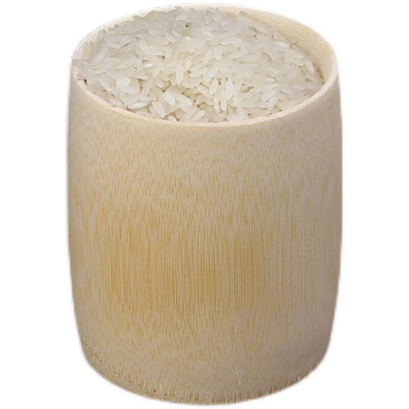 菩本家家用老式楠竹米斗 家用老式楠竹竹米斗量米筒量米杯勺米桶 去青皮米筒 高8cm直径6-8cm