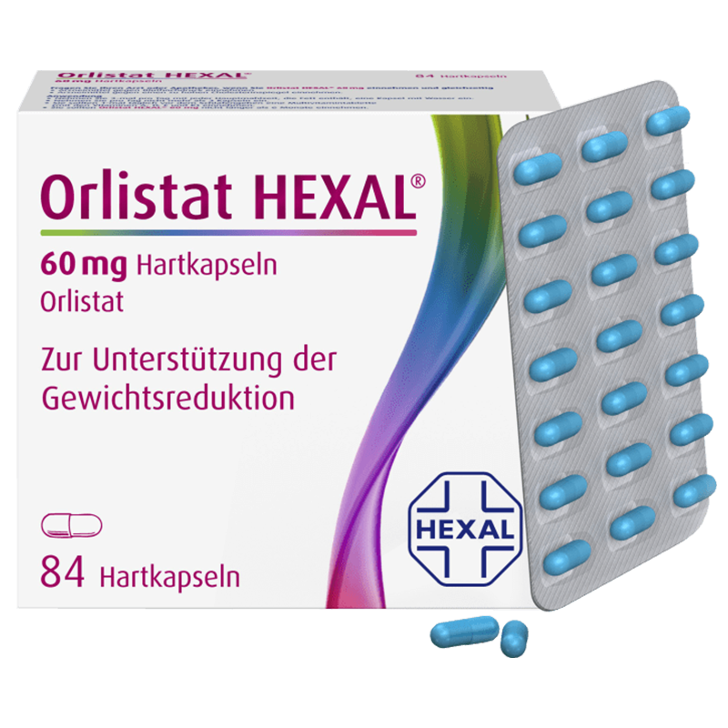  Orlistat HEXAL德国奥利司他胶囊84粒 减肥药减脂瘦身排油丸减重进口Orlistat