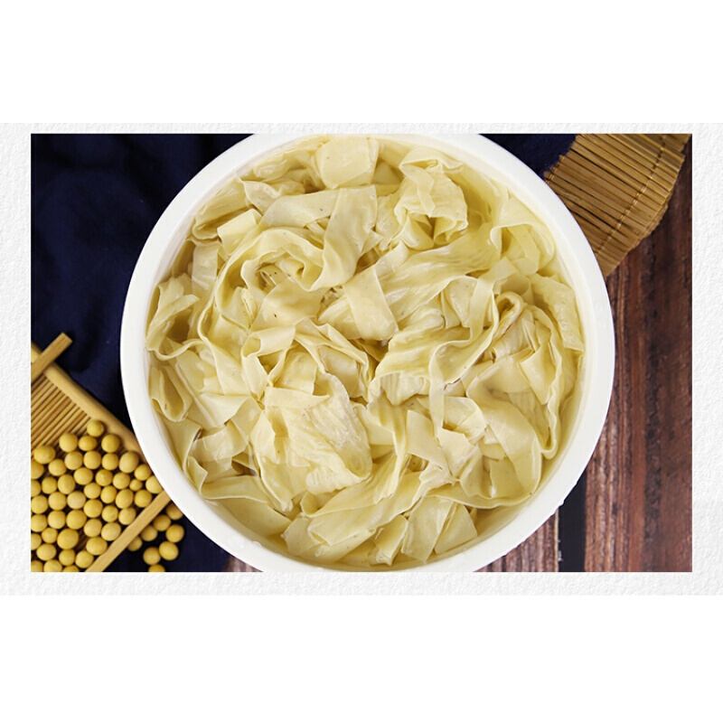 宜享健康豆皮丝加盐干货油豆腐皮鲜豆制品腐竹凉拌菜火锅麻辣烫5