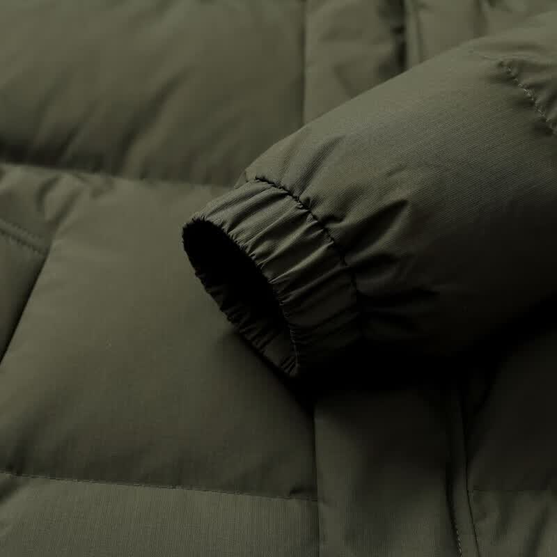 雪中飞新款时尚休闲情侣款户外面料连帽保暖短款羽绒服抗寒保暖 黑色|8056 XL 180/96A