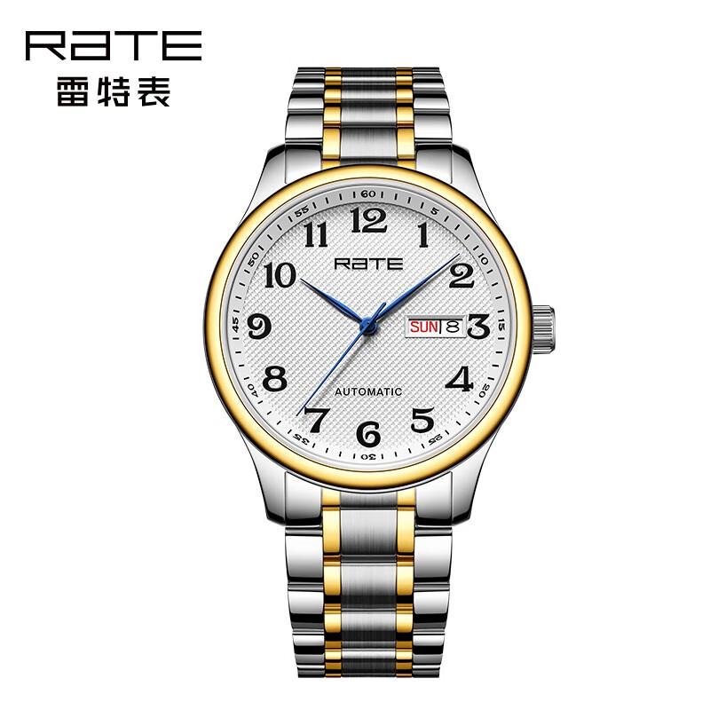 雷特【专柜款】手表男士机械表经典复古全自动进口机芯高档数字送长辈