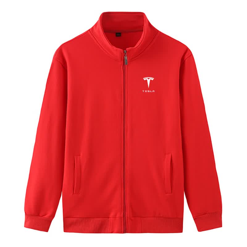 北杳特斯拉工作服tesla外套立领卫衣男春秋款4s店汽车维修工衣可定制