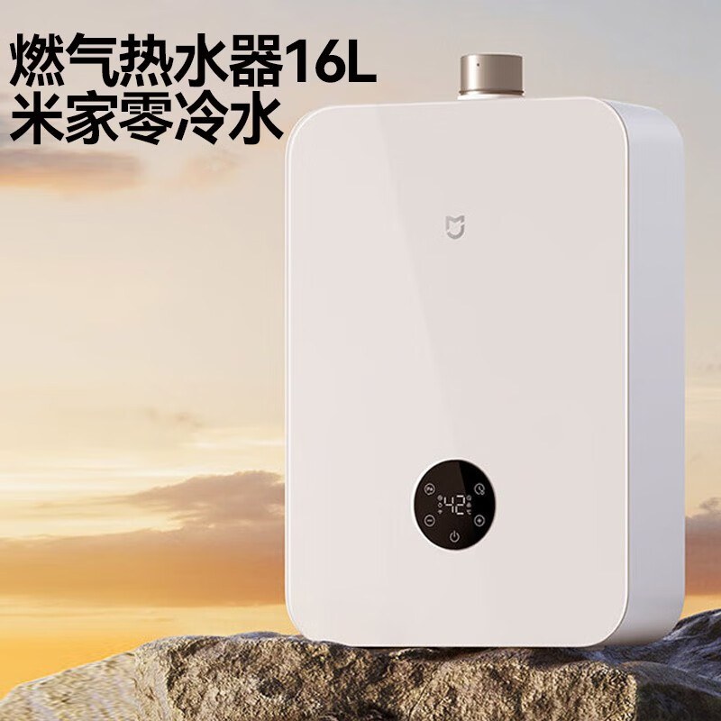 小米(mi)燃气热水器降噪款 天然气热水器 双一级静音认证 玻璃外观 即