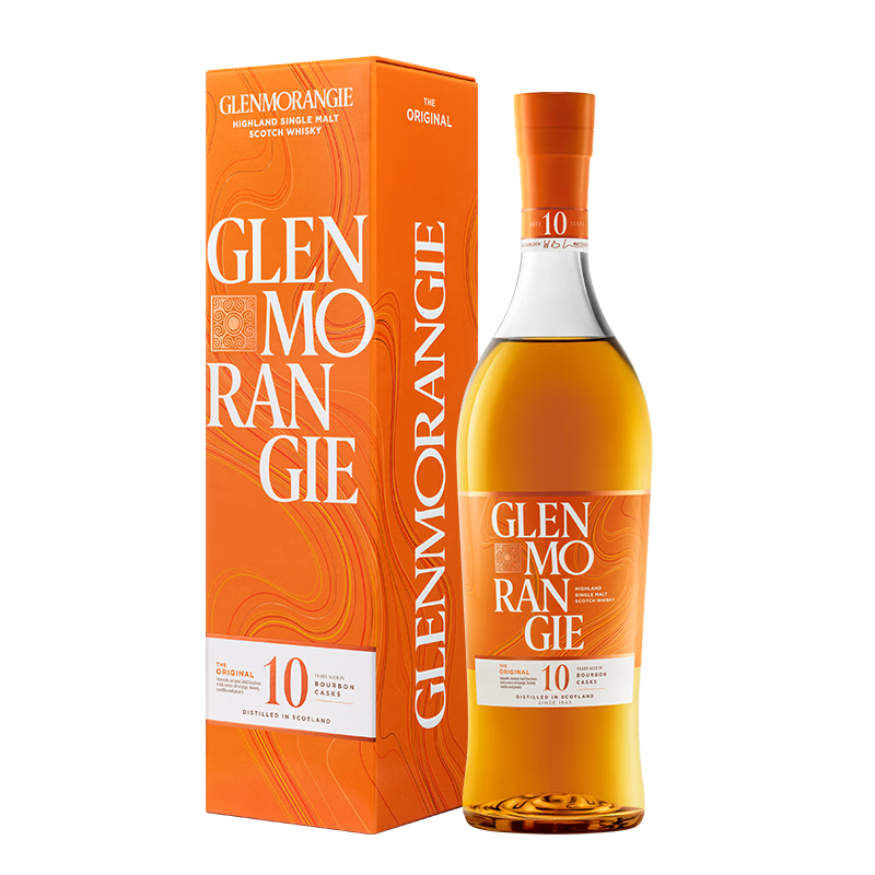 GLENMORANGIE 格兰杰 高地 10年 单一麦芽苏格兰威士忌 40%vol 700ml