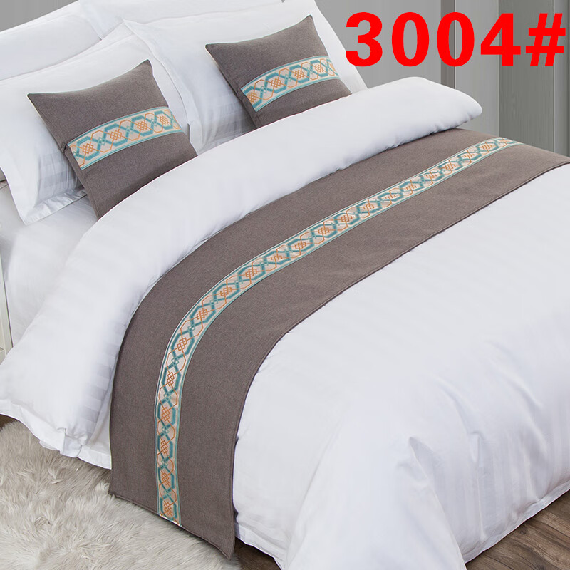 创京懿选床旗宾馆酒店床上用品布草床尾巾床旗床搭