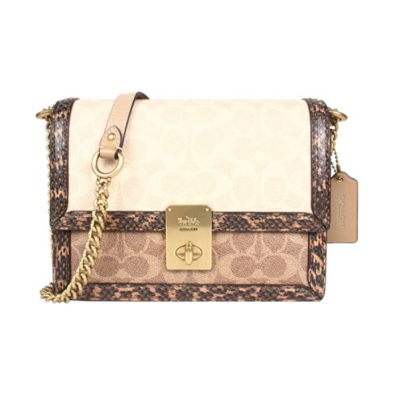 coach 蔻驰 女包女士皮链条单肩斜挎小方包 92308