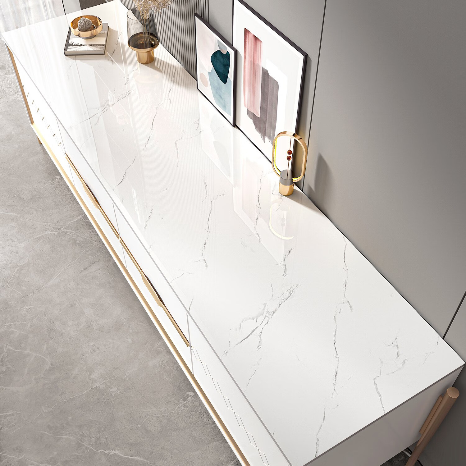 纤影绣电视柜桌垫轻奢高级感pvc餐边柜桌布长条玄关鞋柜垫子台面保护