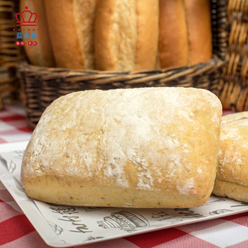 凛东意大利脆皮面包早餐芝巴达无蔗糖 【*3个】 120g*3个 120g