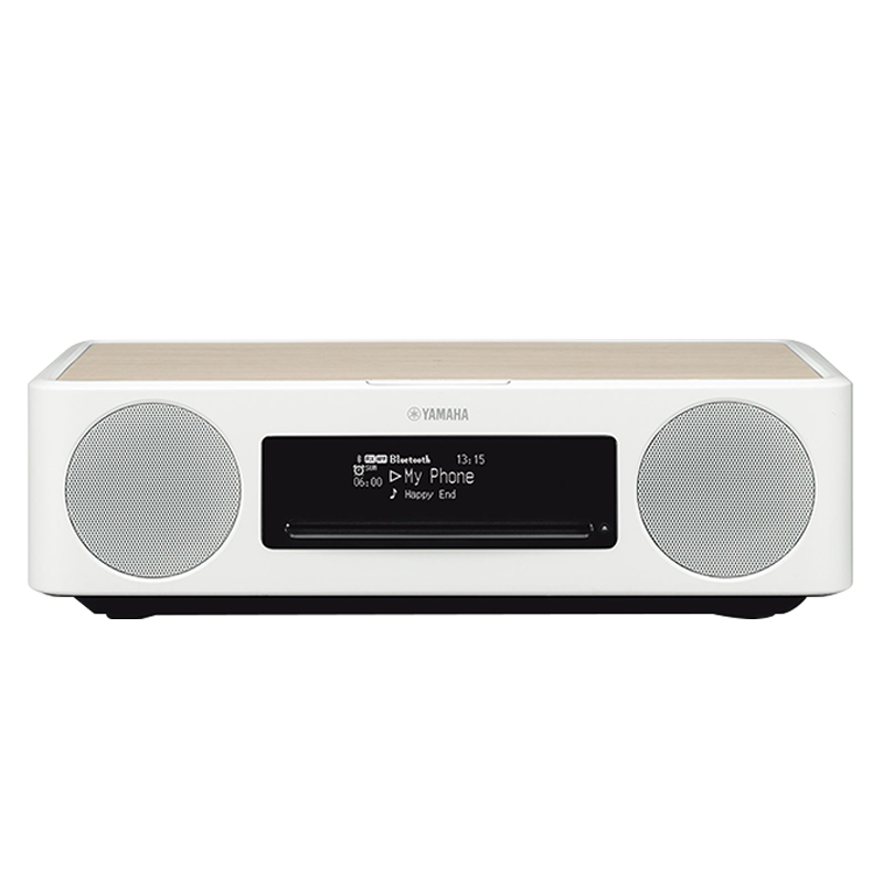 雅馬哈（YAMAHA）TSX-B237無線藍(lán)牙CD桌面音響復(fù)古超重低音 CD組合音響音箱 FM收音機(jī) TSX-B237白色