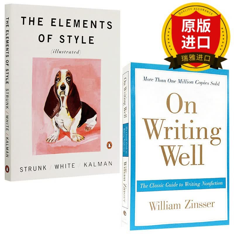 英文原版 经典英文写作指南on writing well 风格的要素The Elements of Style进口英语书籍onwritingwell 搭word power made easy