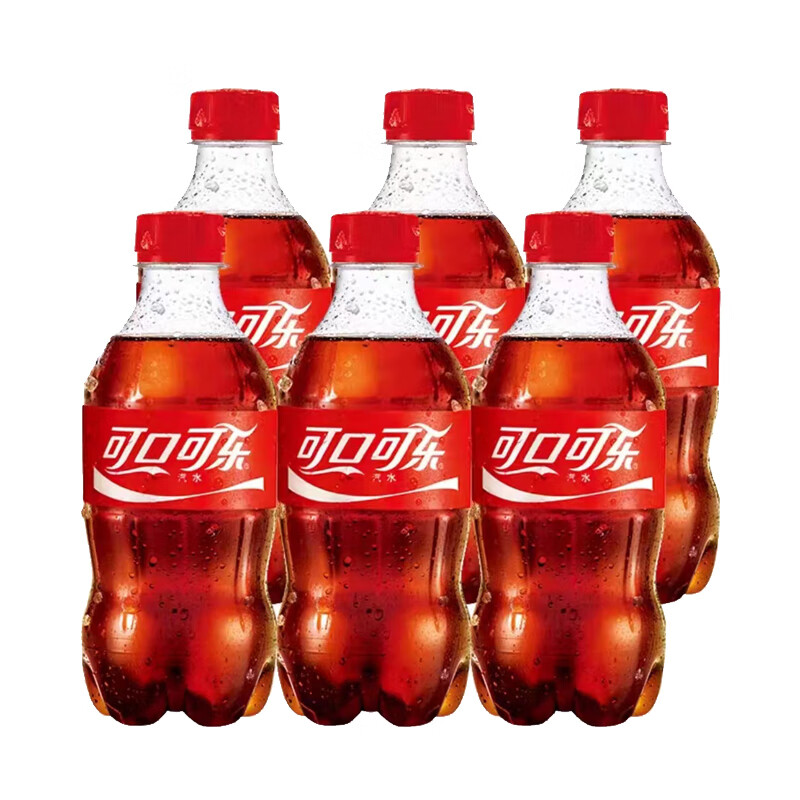 可口可乐(coca-cola)汽水碳酸饮料300ml瓶装 可乐300ml*6瓶