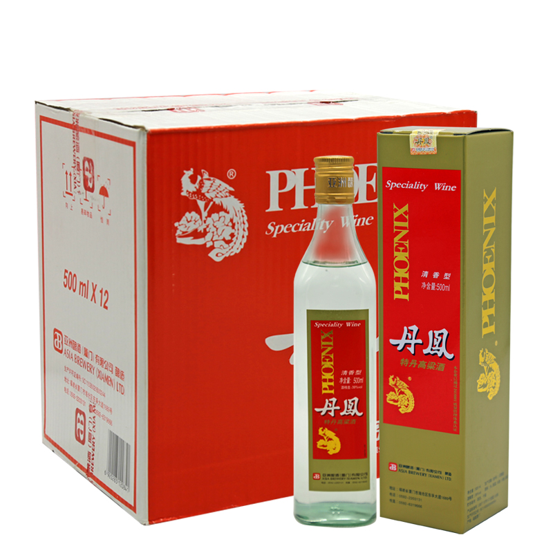 丹凤特丹高粱酒清香型福建厦门白酒39度低度亚洲酿酒厦门酒厂酿造粮食