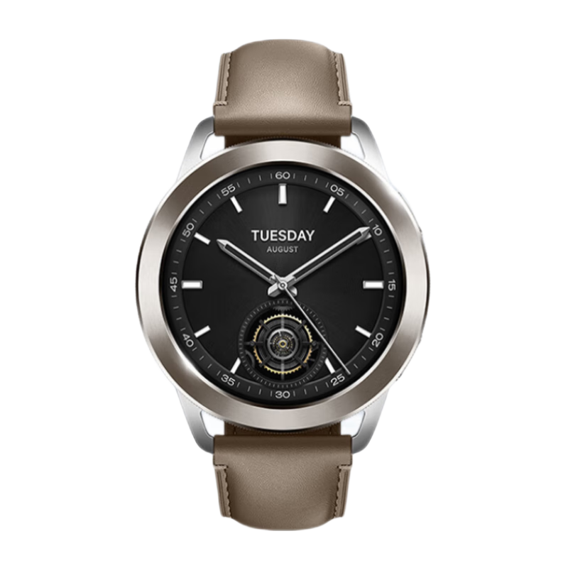Xiaomi 小米 Watch S3 eSIM版 智能手表 47mm 棕色 真皮表带