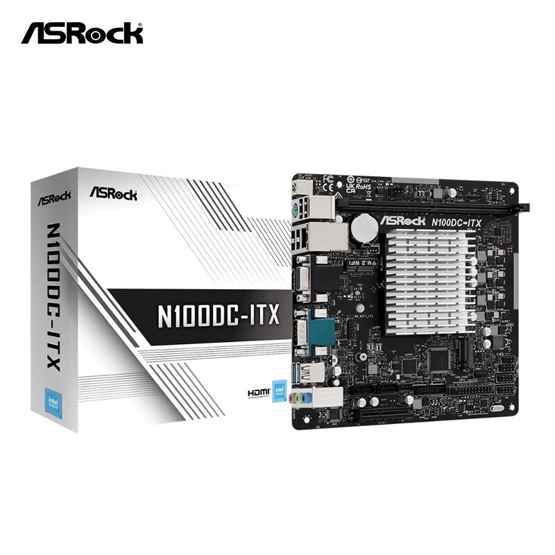 华擎推出 N100DC-ITX 主板:内置英特尔 N100 处理器,999 元