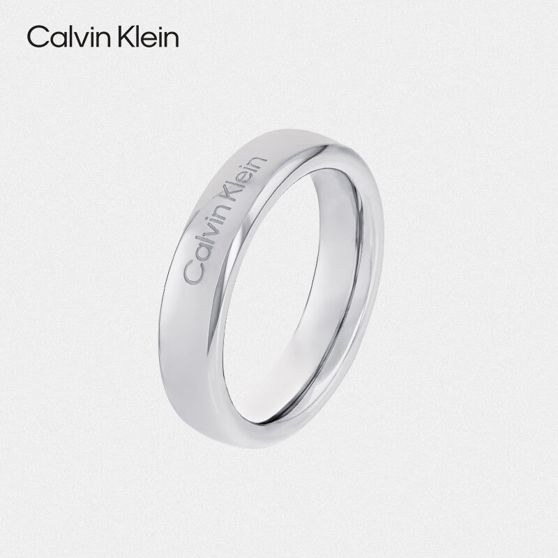 卡文克莱(calvin klein)【新款】ck圆满爱款钢色中性戒指35000513b