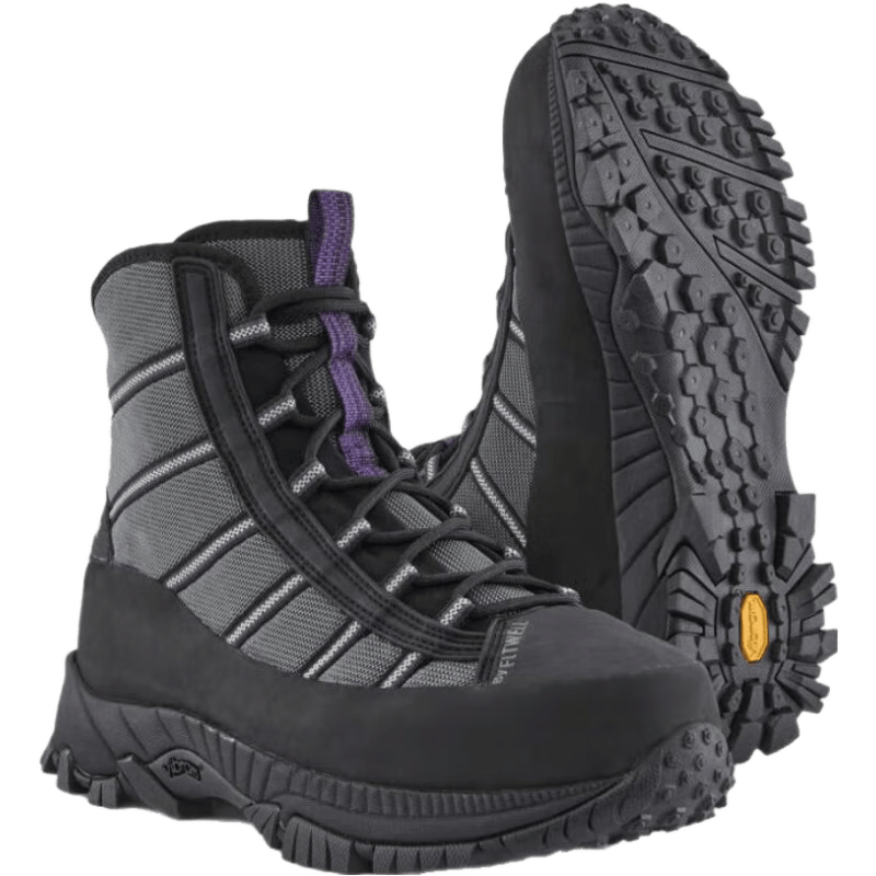 巴塔哥尼亞男鞋靴子系帶厚底帶毛氈涉水鞋 防水保暖耐穿 戶外越野探險(xiǎn)79206 灰色 5