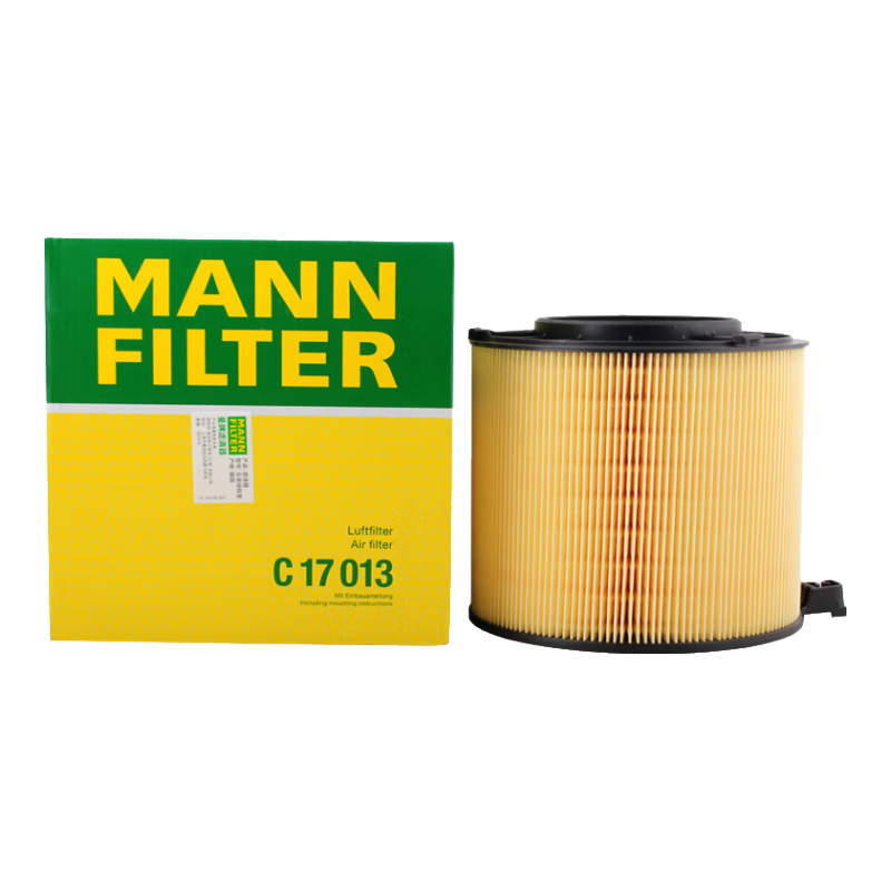 曼牌（MANNFILTER）空氣濾清器空氣濾芯空濾C17013新奧迪A4L1.4tT2.0T/Q5LA4 A5 2.0T