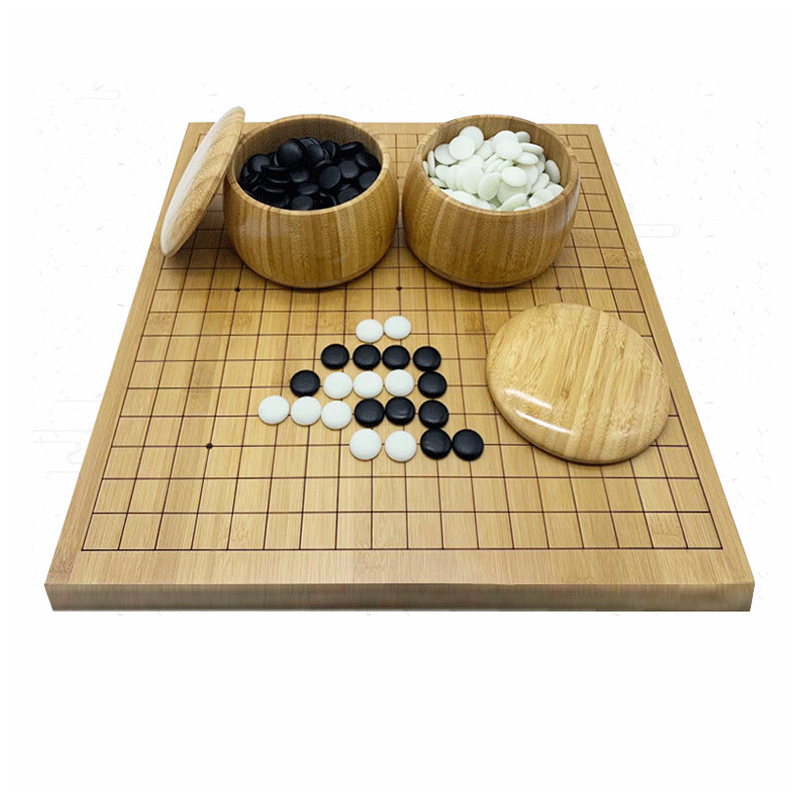 泰瑞格围棋套装儿童学生初学者五子棋子 少儿标准黑白棋子双面棋盘 0.