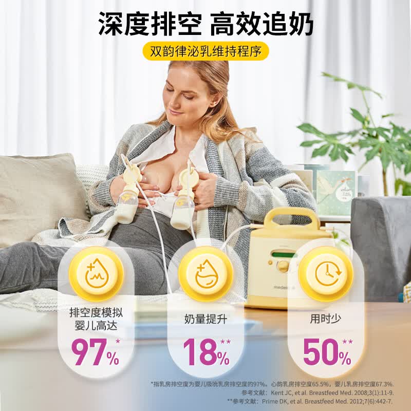美德乐(Medela)吸奶器租赁 心韵医用吸奶器电动吸乳器集奶器集乳器出租 【常规机】单月租金|租前请咨询