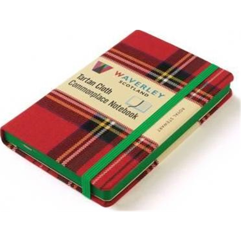 预订waverley (l): royal stewart tartan cloth noteb