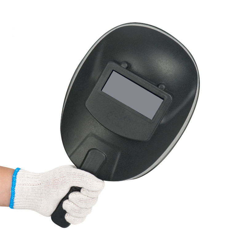 山头林村电焊防护罩脸部手持式焊接焊工面罩氩弧焊帽子手拿防烤脸面具