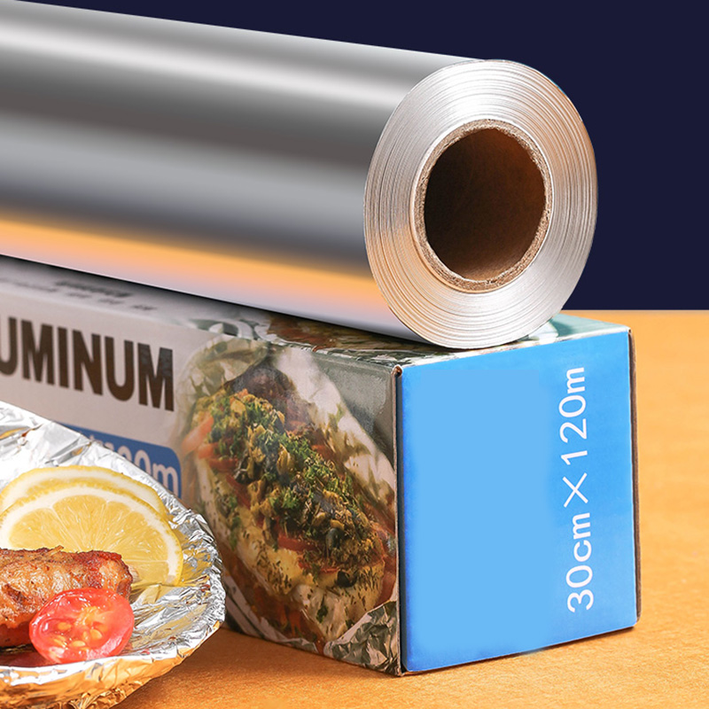 沉弗 锡纸加厚铝箔纸卷食品级烧烤烤肉纸一次性烤箱纸家用空气炸锅