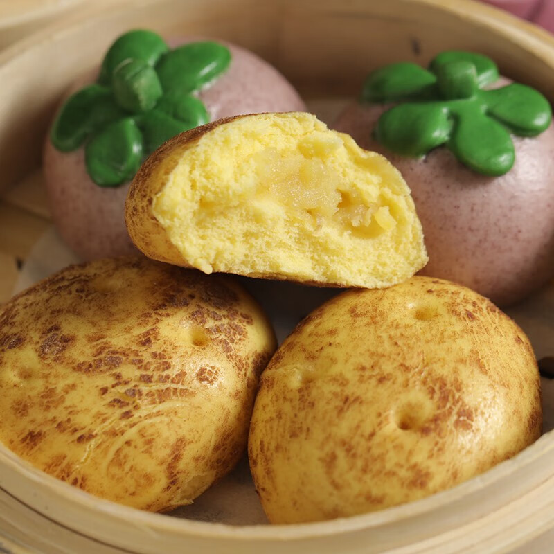 艺面缘(yimianyuan)山竹包土豆包儿童早餐糕点下午茶点心速冻半成品
