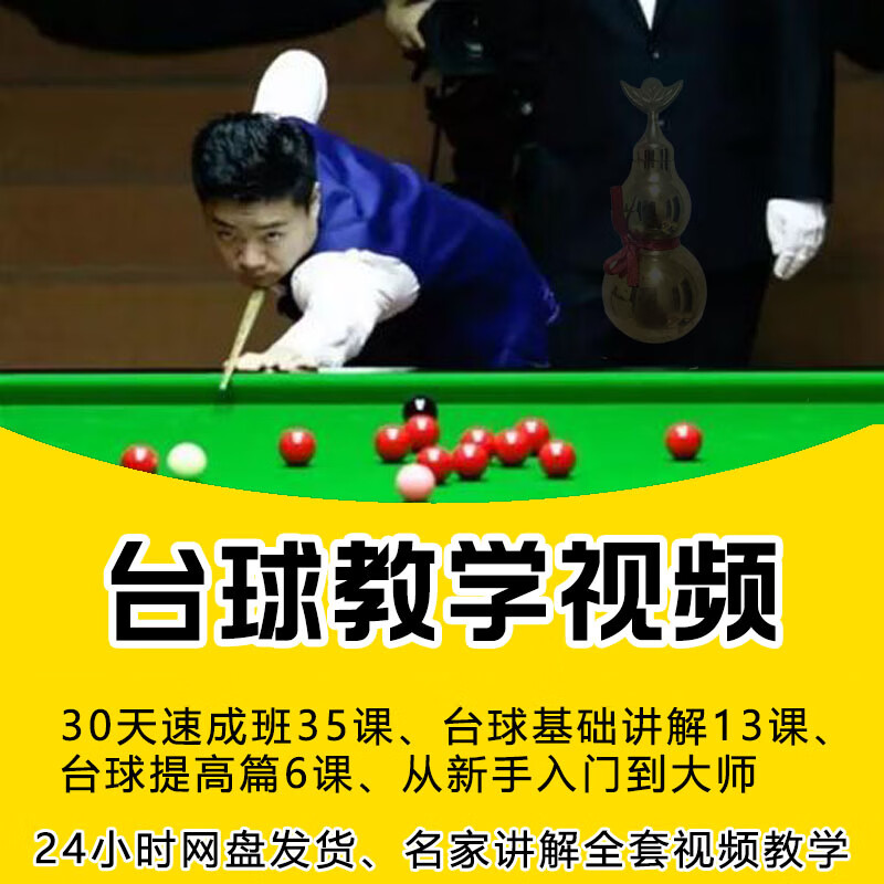 台球教学视频教程新手入门动作分解瞄准出杆手法打法基本功技巧 教程