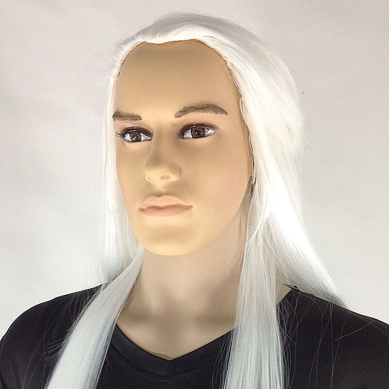 汉服发包女古装头套古代假发发型古装发髻汉服假发 白色 默认 中长发