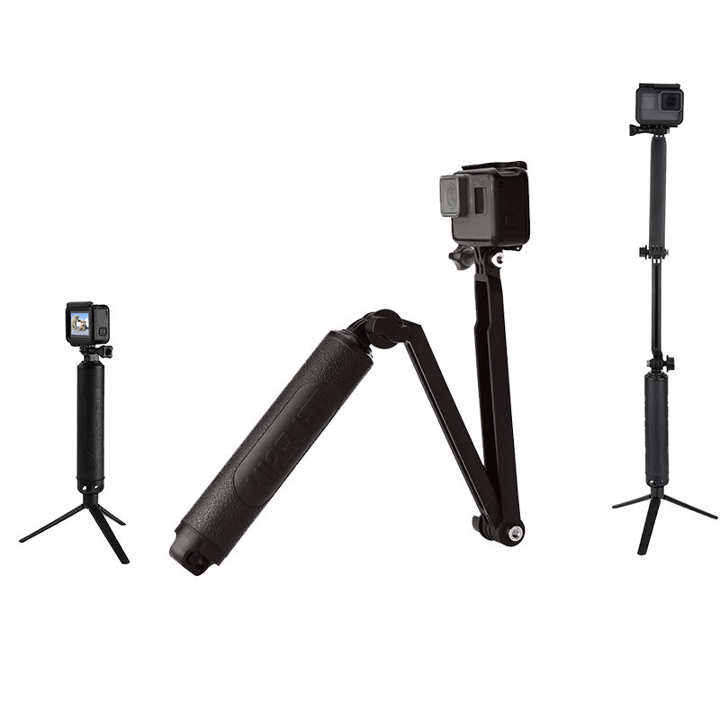 TELESIN适配gopro10三折自拍杆hero9 8配件action3漂浮手柄浮力棒多功能三脚架三向调节杆insta360配件属于什么档次？