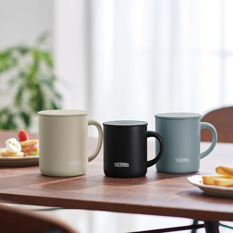 膳魔师（THERMOS）【日本直邮】真空不锈钢保温杯咖啡牛奶杯隔热保温保冷办公室水杯 JDG-452C SMB 450ml 【保温保冷】