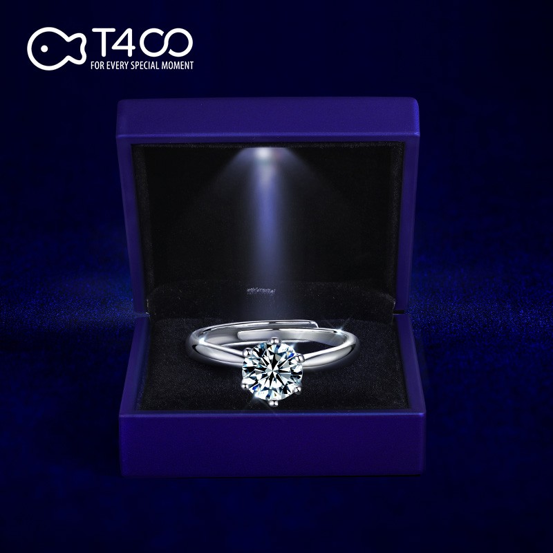 戒指T400莫桑石戒指女925银求婚结婚纪念日生日礼物哪款性价比更好,怎么样？
