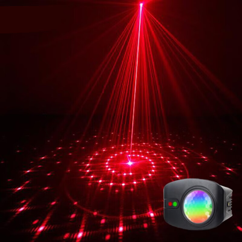 哲弘地ktv氛围灯酒吧声控节奏激光蝴蝶灯七彩旋转家用闪光舞台灯光