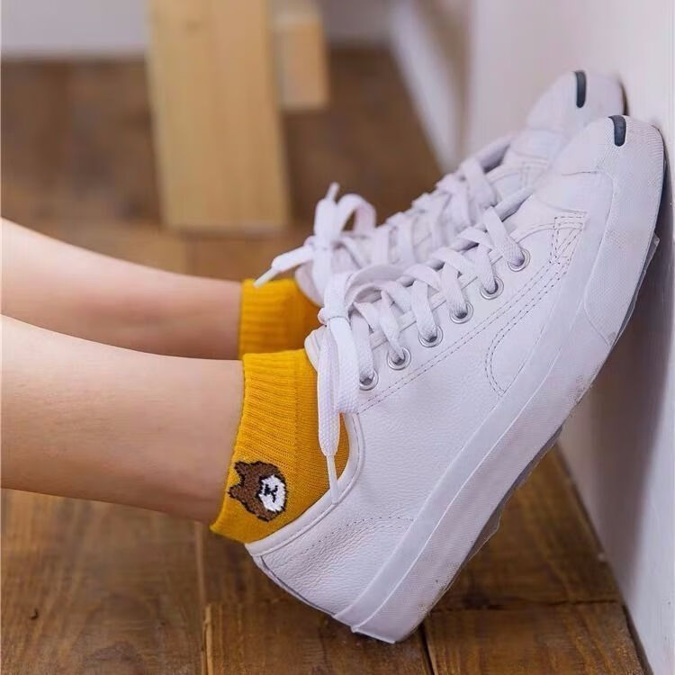 雅鹿女士短袜子四季透气吸汗小熊船袜学生休闲袜高弹抑菌防滑浅口袜子 划算不到1元】小熊船袜【20双】 均码 雅鹿 10A抑菌/高弹透气/抗起球