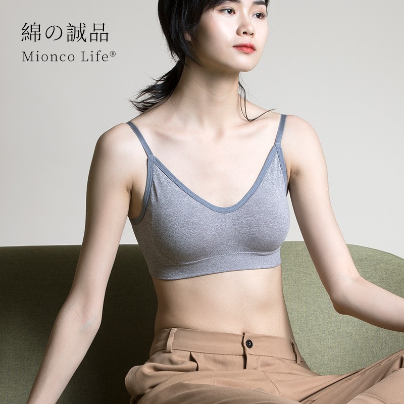【棉客诚品】深灰色文胸价格走势,内衣无痕裸氨睡眠背心运动瑜伽抹胸一片式防走光少女内衣聚拢无钢圈美背胸罩WX01