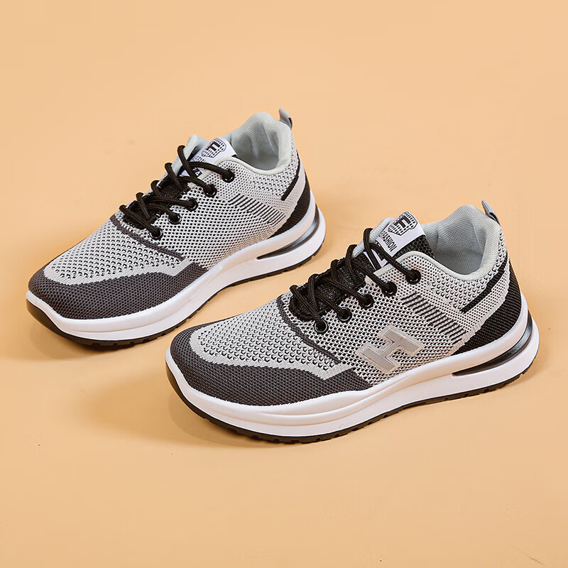 ebruk mare森马同品休闲运动鞋女2024春秋新款飞织网面透气跑步鞋时尚