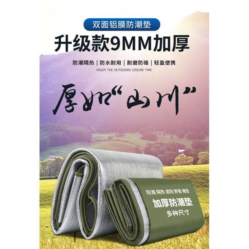 泰瑞格防潮垫户外露营加厚帐篷用睡垫家用打地铺床上用野餐隔潮地 4MM90*200cm