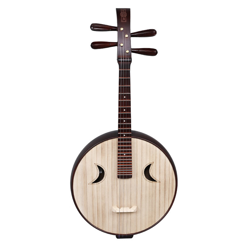 皇仕中阮乐器初学入门山榆木材质钢品老红木色徐阳阮族中阮dwz1 dwz1