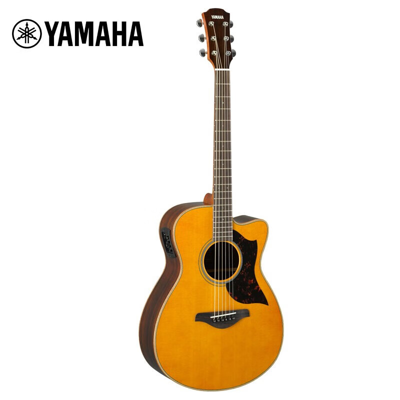 雅马哈（YAMAHA）面单吉他A1R电箱款民谣吉他木吉他单板缺角 AC1R VN【40英寸复古色】