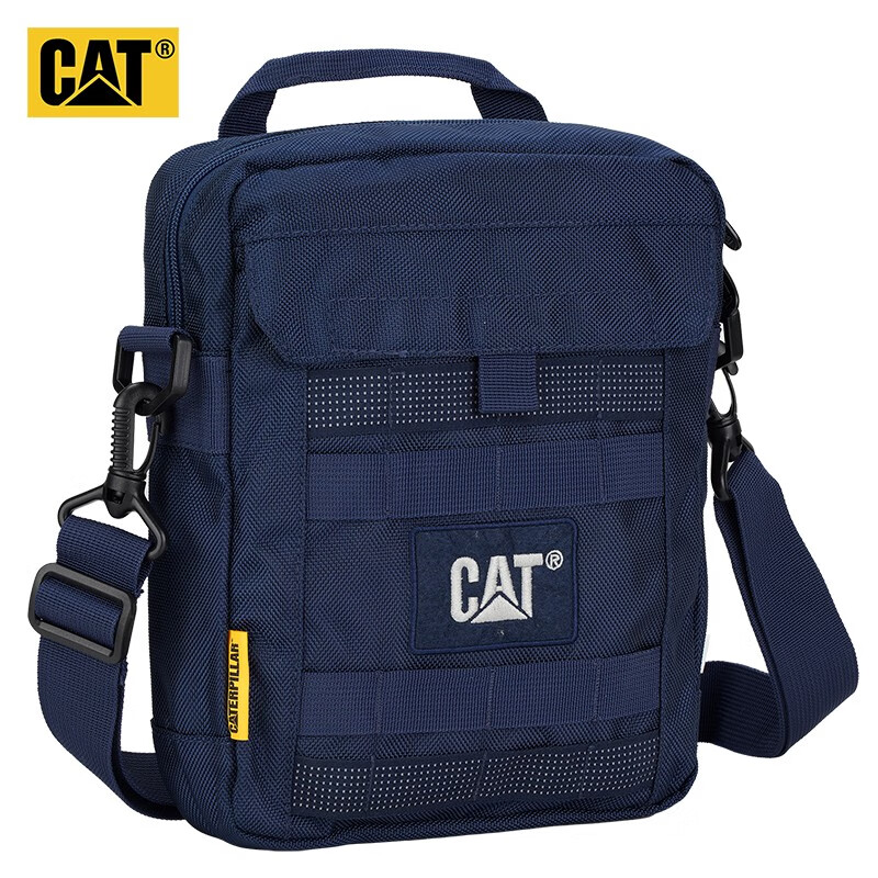CAT/卡特单肩包潮斜挎包时尚休闲小包外出包旅行运动包11英寸ipad包邮差包多用包83391 蓝色