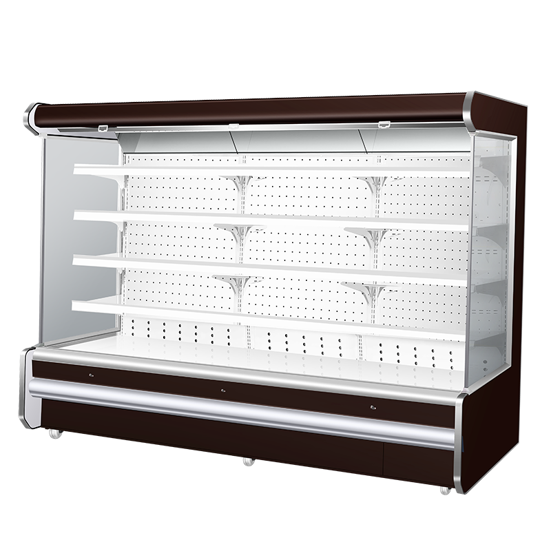 甄樽（ZHENZUN）风幕柜水果保鲜柜商用冷藏喷雾风冷立式市饮料串串展示柜 定制1.5米风冷保鲜柜
