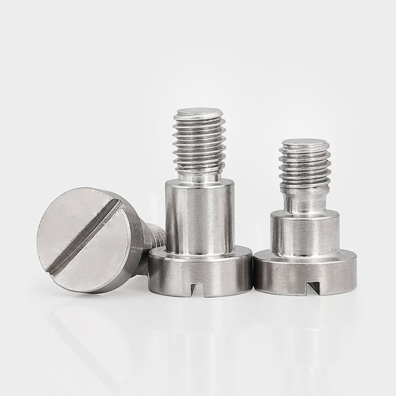 适用于304不锈钢轴肩台阶螺丝一字槽塞打螺钉gb830限位螺栓m2.
