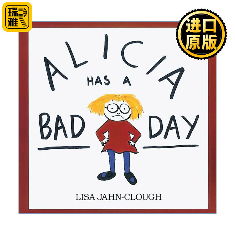 英文原版 艾丽西娅糟糕的一天 alicia has a bad day 儿童情绪处理