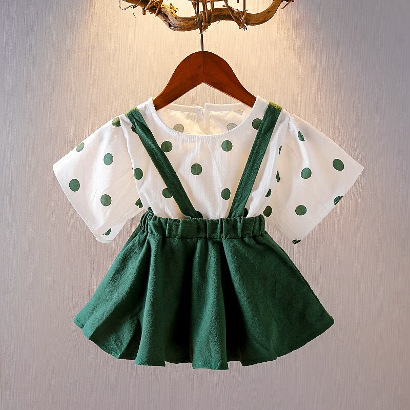 蔻玥品牌 女宝宝夏装套装0-1-2-3一岁女童裙子两件套婴儿夏天衣服女孩