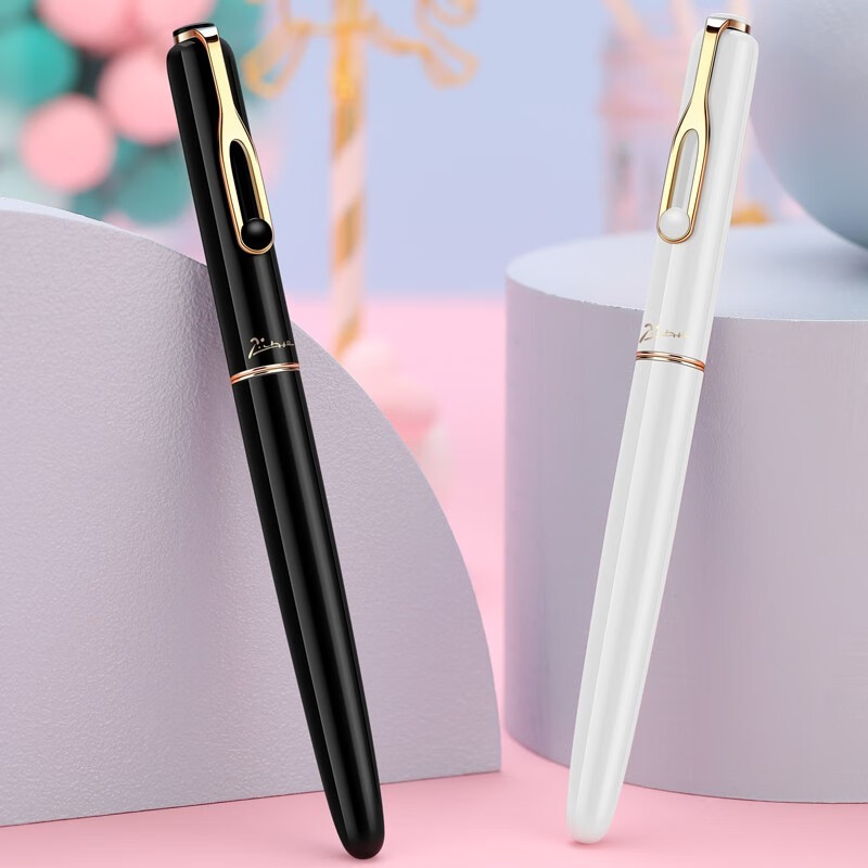 毕加索(pimio)钢笔620雅米糖果系列钢笔男女练字书法成人商务办公时尚钢笔礼盒生日礼物可刻字定制 白巧椰香钢笔【墨水礼盒配礼袋】