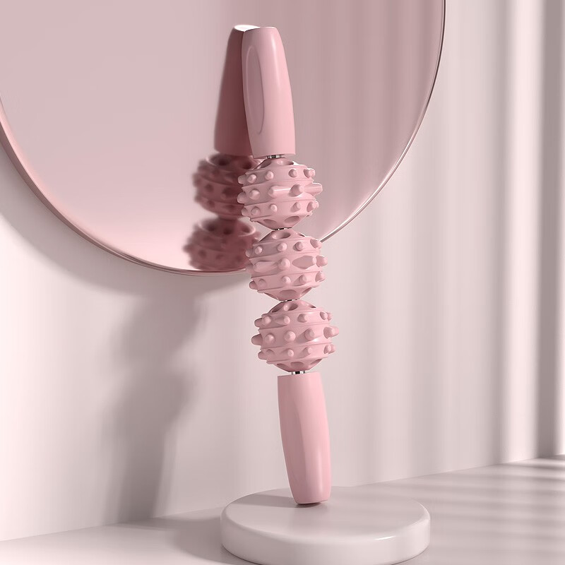 欣吉富xjf狼牙棒按摩手持滚轮肌肉放松滚轴瑜伽健身筋膜琅琊擀腿棒